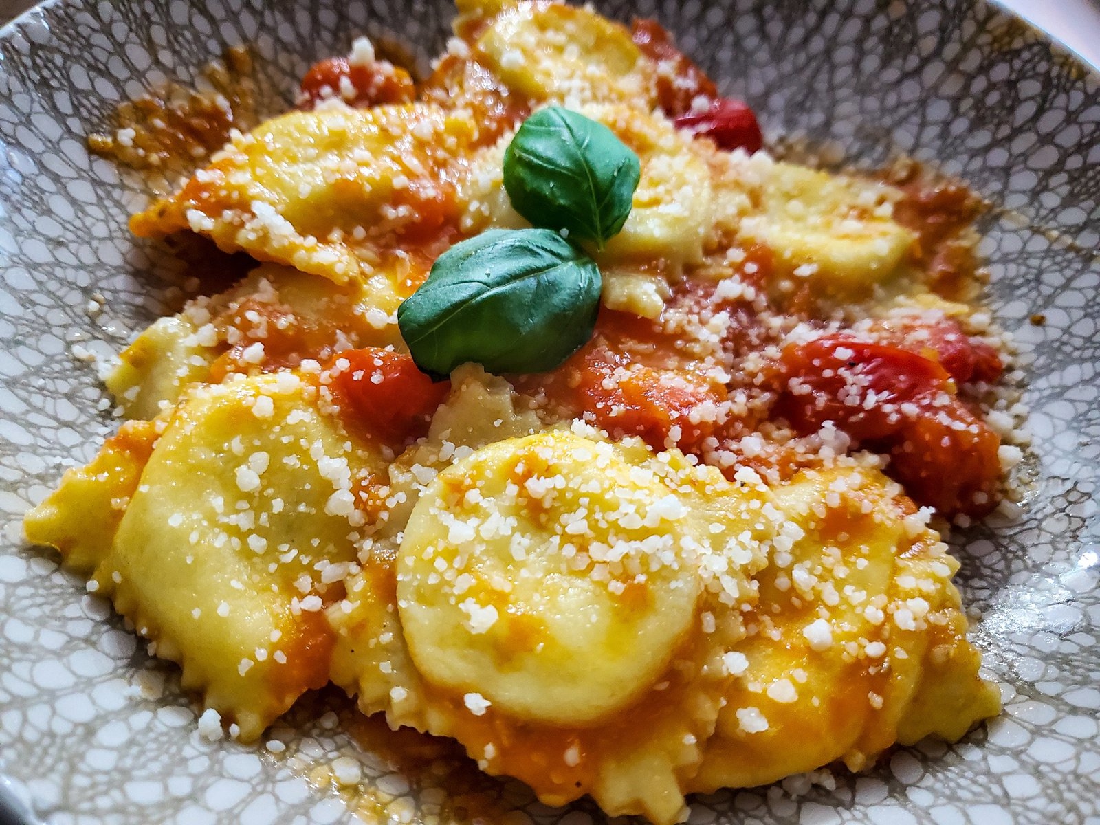 Cheese Ravioli with Marinara