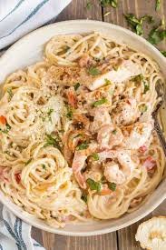 Chicken & Shrimp Carbonara