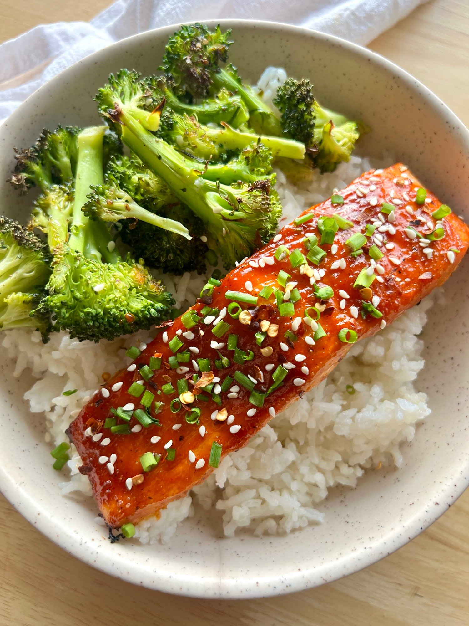 HOT-HONEY GLAZED SALMON
